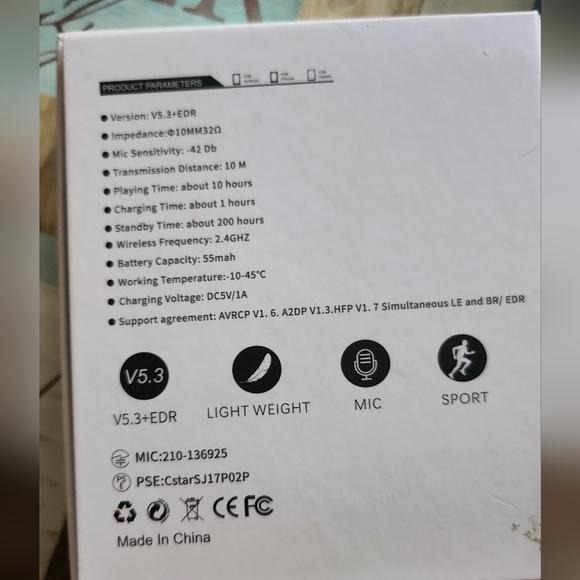 Bluetooth wireless headset - Picture 2 of 2